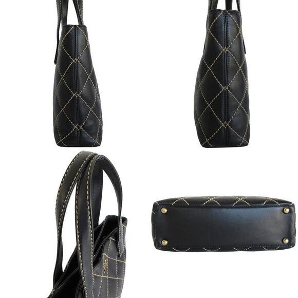 CHANEL Black Leather Tote Bag - Picture 3 of 5